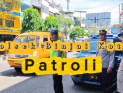 Patroli Rutin Polsek Binjai Kota Polres Binjai Tuai Pujian Warga, Jalan Sepi Kini Lebih Kondusif