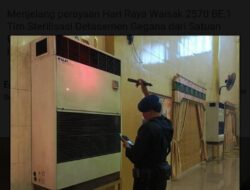 Tim Detasemen Brimob Poldasu Sisir Area Vihara Dalam Rangka Pengamanan Rumah Ibadah