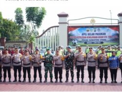 Gelar Apel Pasukan Kepolisian Poldasu Dalam Rangka Pengamanan Asean U19 Boys Toba 2026