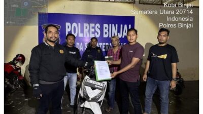 Sepeda Motor Hasil Tindak Kejahatan Kabupaten Langsa Provinsi NAD ,Berhasil Di Amankan Polres Binjai