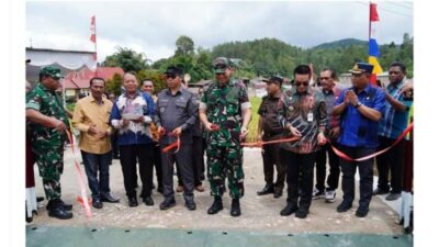 Peresmian Jembatan Siaulaompu ,Sinergi TNI – Pemerintah Bangun Infrastruktur Tapanuli Utara