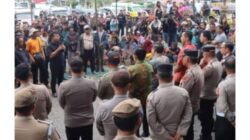 Polres Tanah Karo Lakukan Pengawalan Aksi Unjuk Rasa Warga Desa Dulu Dan Semangat Gunung,Aksi Berjalan Dengan Damai