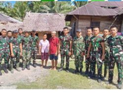 Aksi Nyata Koramil 09/ Sirombu Bantu Bangun Rumah Layak Huni di Kecamatan Lahomi Kabupaten Nias Barat