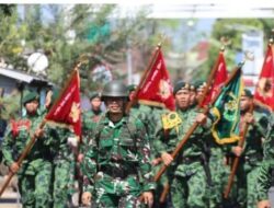Batalion Infantri 515 Ugra Tapa Yudha Kostrad Gelar Sambut Letkol Inf Edy Pramono,S.Hub.Int Sebagai Tradisi Satuan