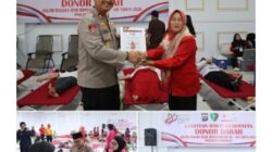 Polres Langkat Peringati Hari Bhayangkara ke- 80, Gelar Bakti Kesehatan Donor Darah di Gedung Kolobrasi Baradaksa Tatya Daraka