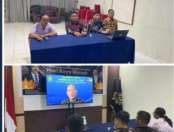 Rutan Kelas II B Pangkalan Brandan  Gelar Zoom Meeting  Kegiatan Perkenalan KA Rutan Baru, Tema Momentum Awal Bagi Semua( UPT) Sumatera Utara