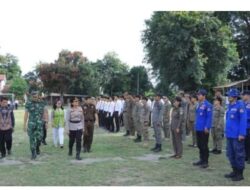 Polres Samosir Gelar Apel  Gabungan TNI Dalam Rangka Pengamanan  Trail of The Kings by UTMB 2026  di Tanah Lapang Pangururan Kabupaten Samosir