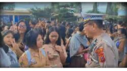 Satlantas Polres Tanah Karo Lakukan Pemeriksaan Barang Bawaan Berupa Tas Serta Handphone Siswa di Wilayah Hukum Polres Karo