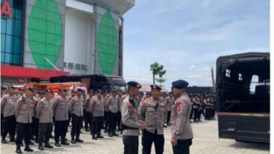 Brimob Polda Sumatera Utara Tunjukkan Kesiapan  Dalam Dukung Pengamanan Ajang Internasional Piala AFF U-19 ASEAN Toba 2026  di Stadion Utama Sumatera Utara