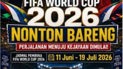 Polda Sumatera Utara Gelar Kegiatan Nonton Bareng Piala Dunia 2026 Bagi Masyarakat Bentuk Dukungan terhadap Perhelatan Sepak Bola Terbesar di Dunia Sekaligus Pererat Antara Polri dan Masyarakat