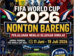 Polda Sumatera Utara Gelar Kegiatan Nonton Bareng Piala Dunia 2026 Bagi Masyarakat Bentuk Dukungan terhadap Perhelatan Sepak Bola Terbesar di Dunia Sekaligus Pererat Antara Polri dan Masyarakat