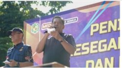 Kadispora Medan Kolobrasi dengan Tiga Kecamatan Medan Baru,Medan Sunggal,Medan Petisah Gelar Senam Massal di Taman Gajah Mada dan Sesi lucky draw ,Sesuai Arahan Bapak Walikota Medan