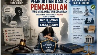 Pembuktian Kasus Pencabulan Mengakibatkan Kehamilan Tidak Cukup Berdasarkan Asumsi, Harus Ditopang Bukti Ilmiah dan Fakta Hukum