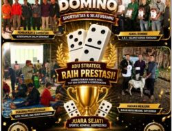Warga Tumpah Ruah, Lomba Domino Warnai Pelantikkan  Ketua RT Wringin Anom Timur