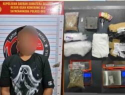 Paket Ekspedisi Lintas Provinsi Selundupkan Ganja dan Sabu di Baturaja,Tersangka di Amankan