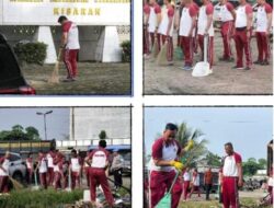 Polres Asahan Laksanakan Gelar Gerakan Indonesia ASRI (Aman, Sehat, Resik, dan Indah) melalui Aksi Gotong Royong dan Korve Kebersihan di Taman Makam Pahlawan Kisaran dan Pajak Kartini Kisaran