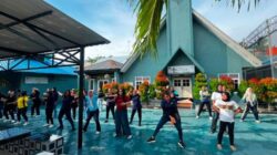 Warga Binaan Dan Petugas Lapas Labuhan Ruku Kompak Gelar Senam Pagi Bersama