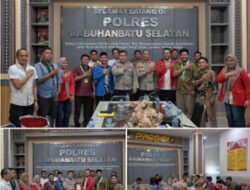 Kapolres Labuhanbatu Selatan AKBP Aditya S.P. Sembiring M, S.I.K., Terima Silaturahmi dan Audiensi Cipayung Plus Labuhanbatu Raya di Lobby Polres Labuhanbatu Selatan, Bahas  Sinergi  Polri dan Organisasi Mahasiswa Jaga situasi Keamanan dan Ketertiban Masyarakat