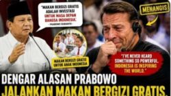 Asisten Khusus Presiden Bidang Komunikasi dan Analisa Kebijakan, Dirgayuza Setiawan, Bagikan cerita haru mengenai Momen saat Motivator kondang asal Amerika Serikat, Tony Robbins, meneteskan air mata.  Peristiwa itu terjadi saat Tony berdialog dengan Presiden Prabowo Subianto mengenai alasan di balik percepatan program Makanan Bergizi Gratis (MBG) di Indonesia.  Pertemuan tersebut berlangsung saat Prabowo melakukan kunjungan kerja ke Amerika Serikat pada Februari 2026 silam.  Tony yang merasa penasaran dengan skala besar dan kecepatan implementasi program tersebut langsung melontarkan pertanyaan kepada kepala negara.  Kenapa Anda melakukan ini, dalam skala sebesar ini, dengan kecepatan seperti ini? tutur Dirgayuza menirukan pertanyaan Tony pada Minggu (14/6/2026).  Merespons hal itu, Presiden Prabowo menegaskan bahwa perasaan zalim akan menghantui dirinya jika tidak segera merealisasikan program tersebut untuk anak-anak.  Presiden juga meyakini bahwa Indonesia mampu menyusul keberhasilan negara maju yang sudah lebih dulu menerapkan program makan siang di sekolah.  Lebih dari 100 negara sudah menjalankan program makan sekolah.  Amerika menjalankannya. Negara-negara maju menjalankannya. India pun bisa jalankan. Indonesia juga harus bisa, imbuh  Tony terenyuh hingga menangis dan berjanji akan datang ke Indonesia Gunakan dana pribadinya melihat langsung program dapur Satuan Pelayanan Pemenuhan Gizi serta makan bersama para siswa