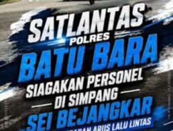 Arus Mudik dan Logistik, Satlantas Polres Batu Bara Laksanakan Gatur Siang di Jalinsum Sei Bejangkar
