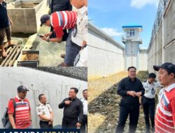 Kolaborasi Program Akselerasi Menteri Imigrasi dan Pemasyarakatan di bidang Ketahanan Pangan, Lapas Kelas IIA Pancur Batu Terima kunjungan Tim Dinas Perikanan Kabupaten Deli Serdang  dalam Rangka survei Budidaya Lele area beranggang lapas
