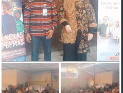 Anggota Dewan Komisi IX DPR RI,  Dr. Cellica Nurrahdiana, M.H.Kes. Gelar Reses  Program jaminan sosial ketenagakerjaan, di lapangan Futsal Kepuh