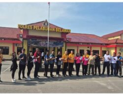 Pelabuhan Indonesia (Persero) Regional 1 Cabang Belawan hadiri kegiatan olahraga bersama digelar Polres Belawan Peringati Hari Bhayangkara ke-80