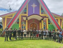 Rehab Gereja di Papua, Satgas Yonif 521/DY Bergotong Royong Renovasi Gereja Katolik Paroki Santo Paulus di Distrik Walesi,Walesi, Jayawijaya