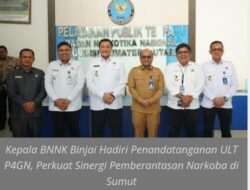 Kepala Badan Narkotika Nasional Kota  Binjai, Ucok Ferry, Hadiri kegiatan penandatanganan kesepakatan antara BNN RI dengan Pemerintah Kota Padang Sidempuan dalam rangka pembentukan Unit Layanan Terpadu (ULT) P4GN.