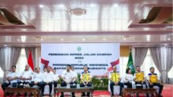 Prabowo Subianto Resmikan Pembangunan jalan sepanjang 1.151 kilometer di 37 provinsi di Indonesia. Program untuk Percepat Pertumbuhan Ekonomi  Daerah