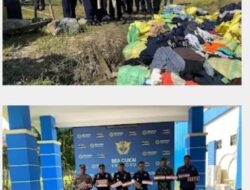 Bea Cukai Entikong bersama Bea Cukai Sintete  Gelar Pemusnahan Barang Bukti diKantor Bea Cukai Entikong wilayah perbatasan Indonesia-Malaysia