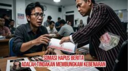 Wilson Lalengke,Take Down adalah Kriminalisasi Pers, menolak pengacara manulok Tampubolon  untuk menghapus pemberitaan yang ada