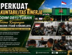 Perkuat Akuntabilitas Kinerja, Kodim 0811/Tuban Terima Kunjungan Tim Wasrik Itdam V/Brawijaya