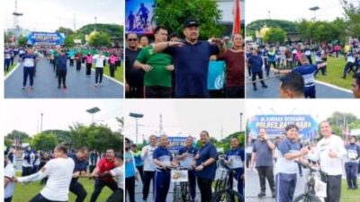 Bupati Batu Bara, Dr. H. Baharuddin Siagian SH., M.Si ,Hadiri  Gelar kegiatan Olahraga Bersama Muspida  Peringati Hari Bhayangkara ke-80 Tahun 2026.