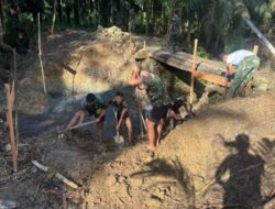 Satgas Bakti TNI Lanjutkan pembangunan jembatan beton di Desa Bawomaniamolo, Kecamatan Luahagundre, Kabupaten Nias Selatan