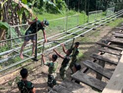 Progres 66 Persen, Satgas Bakti TNI Percepat Pembangunan Jembatan Gantung Sungai Sowu