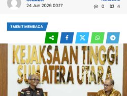 Kajati Sumatera Utara Muhibuddin, SH.,MH  Terima kunjungan Ketua Komisi Pemilihan Umum Provinsi Sumatera Utara
