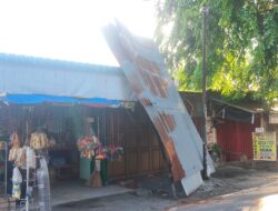 Atap Seng Rumah Warga Sei Belutu  Kelurahan PB  Selayang 1,Kecamatan Medan Selayang Ikut Terbang