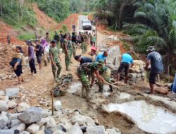 Kodim 0211/Tapanuli Tengah Rampungkan Pembangunan Jembatan Aramco di Desa Sait Kalangan II