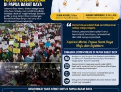 Elisa Kambu, Gubernur Sederhana Berhati Tulus yang Terus  Hadapi Berbagai Dinamika Dan Politik Persekongkolan di Papua Barat Daya