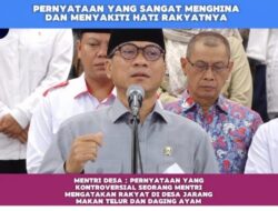Pernyataan Kontroversial Menteri Desa dan Pembangunan Daerah Tertinggal,Menuai Kritik dan Kecaman Masyarakat
