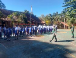Ratusan Siswa SMPN 3 Jatisrono Dilatih Baris Berbaris Oleh TNI
