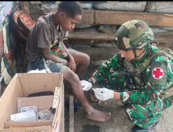 Torang Sehat Kampung Kuat” Satgas Yonif 645/GTY Pos Kurima Laksanakan Pelayanan kesehatan Gratis 1 x 24 Jam