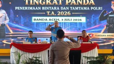 Polda Aceh  Gelar Sidang Terbuka Penentuan Kelulusan Akhir Tingkat Panda Penerimaan Terpadu Bintara dan Tamtama Polri 2026