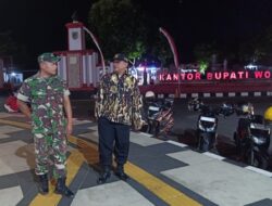 Patroli Malam TNI di Jantung Kota Wonogiri, Serka Jumadi Pastikan Situasi Tetap Aman dan Kondusif