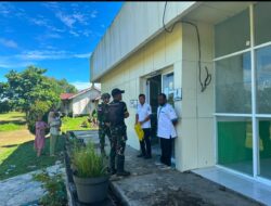 Bakti Sosial dengan masyarakat Pos Muara Nawa Satgas Pamtas RI-PNG Kewilayahan Yonif 645/Gardatama Yudha Bersama Warga Kampung Muara Nawa Dan Distrik Airu ‎