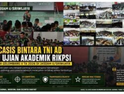 492 Casis Bintara TNI AD Ikuti Ujian Akademik Rikpsi Diktukba Gelombang II TA 2026 di Jasdam II/Sriwijaya