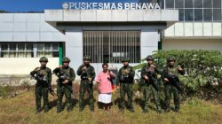 Wujudkan Kemanunggalan TNI-Rakyat, Satgas Yonif 645/GTY Gelar Pelayanan Kesehatan di Distrik Benawa