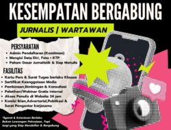 AYO BERGABUNG  “Jadi Jurnalis Anti-Hoax & Bangun Peradaban Literasi Bersama Suara Utama”