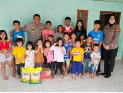Wujud Kepedulian Polri, Satbinmas Polresta Barelang Gelar Bansos kepada Yayasan Siloam Nusantara Batam